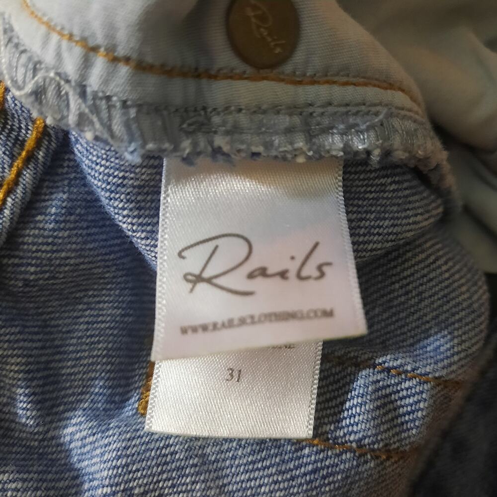 Rails Shane Button Fly Frayed Step Hem Womens Den… - image 6